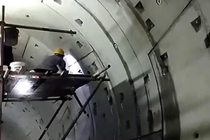 玉溪地铁堵漏现场视频